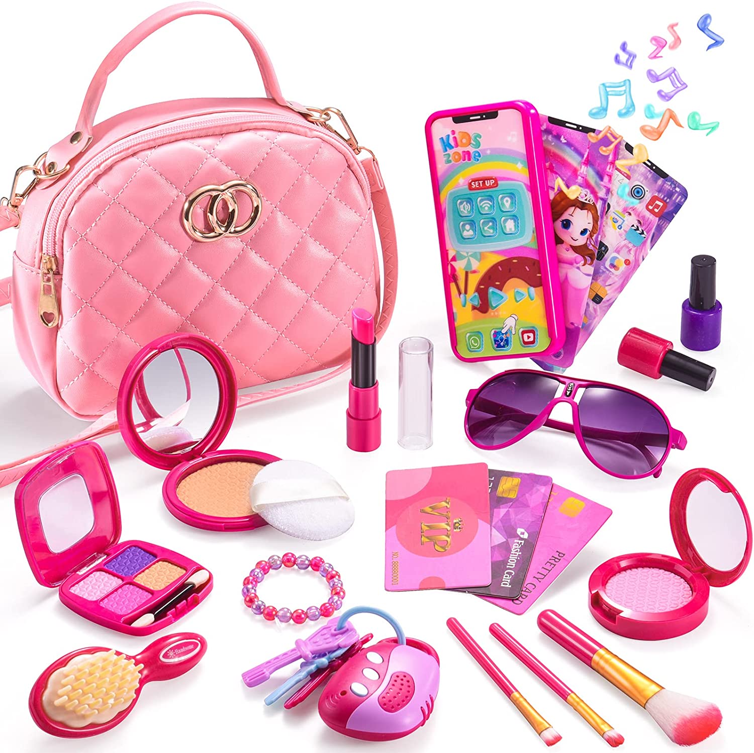 3-in-1 graffiti handbag set with wallet - multi 3 – Pink Vanilla