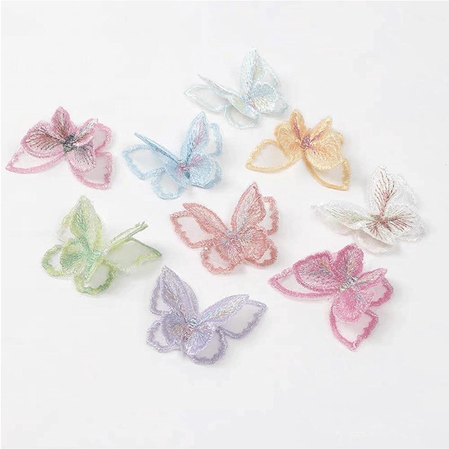 16pcs Butterfly Iron on Patches Embroidered Butterfly Patch Sew for  Clothing, Clothes, Dress, Hat, Pants, Shoe Curtain, Jeans, Bags, DIY Arts  Crafts