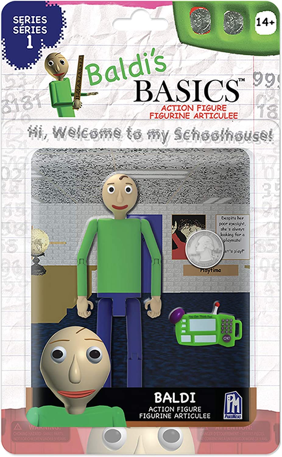 Baldi's Basics - Buttons 4-Pack (Four 1.5