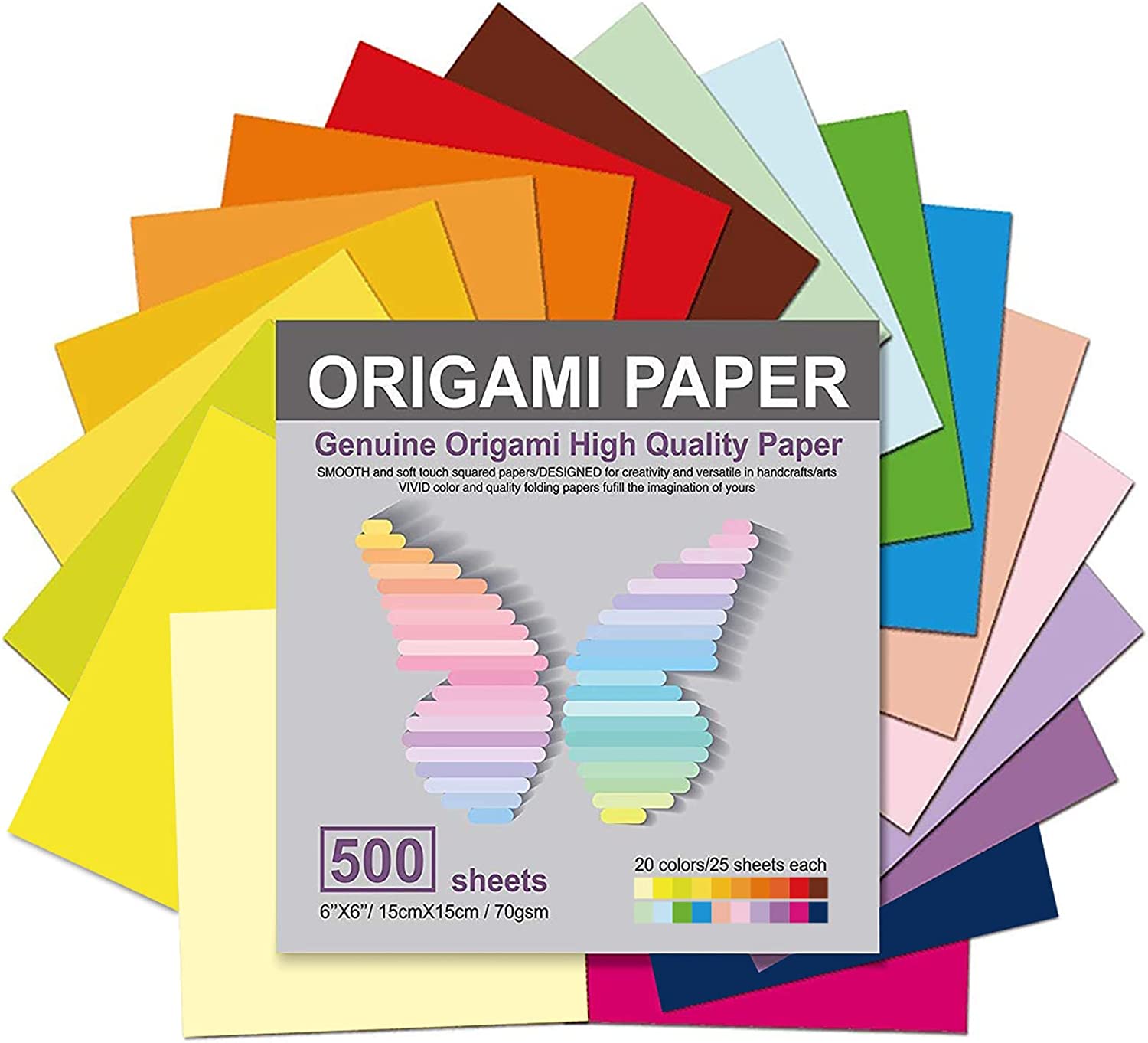 Origami Paper for Kids, 300 Sheets Colorful Origami Paper Kit 5.5Inch, 100  Origami Projects & Easy Origami Book Origami Kit for Kids, Creativity