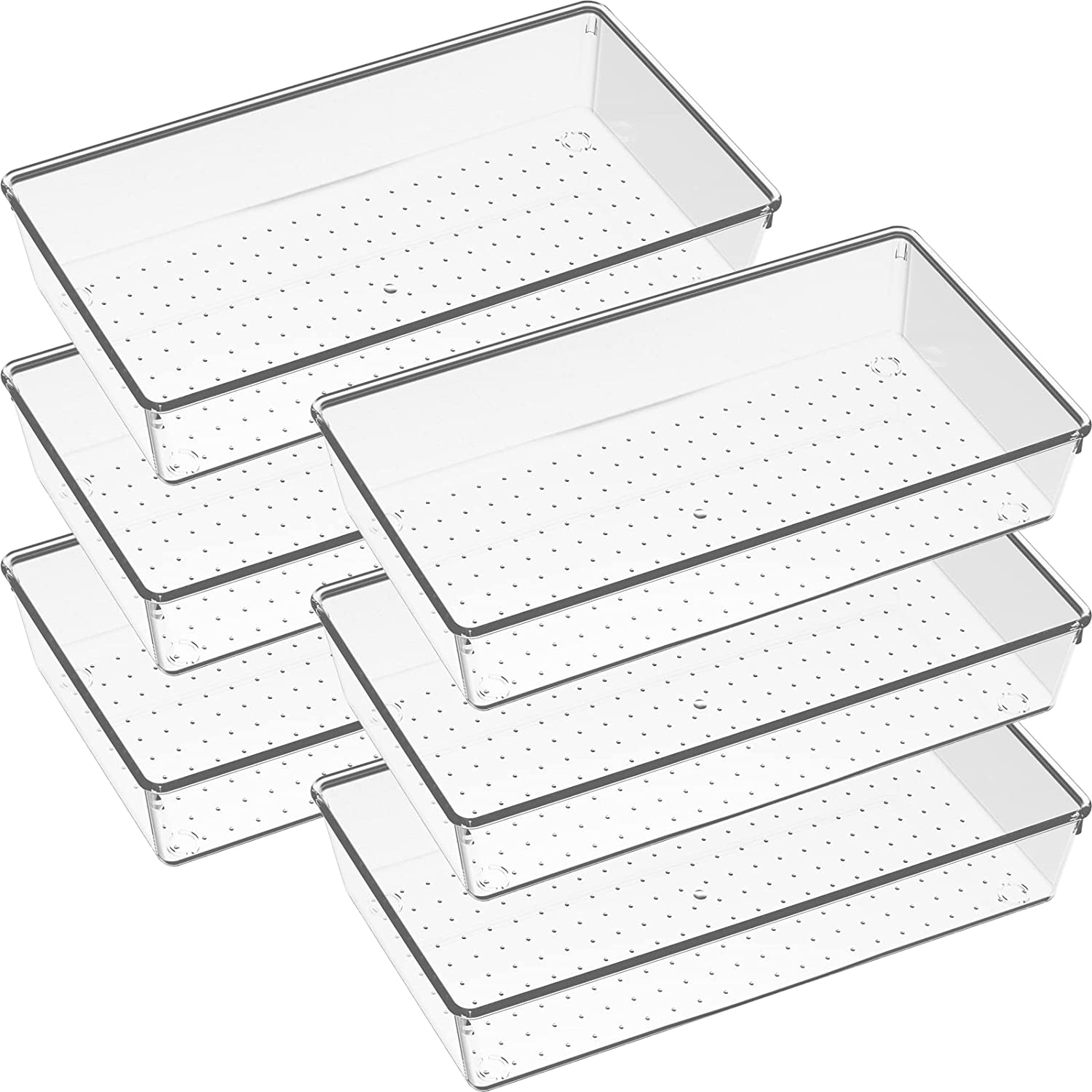 Acrylic Vanity Tray Clear  Rectangle – Hampton House