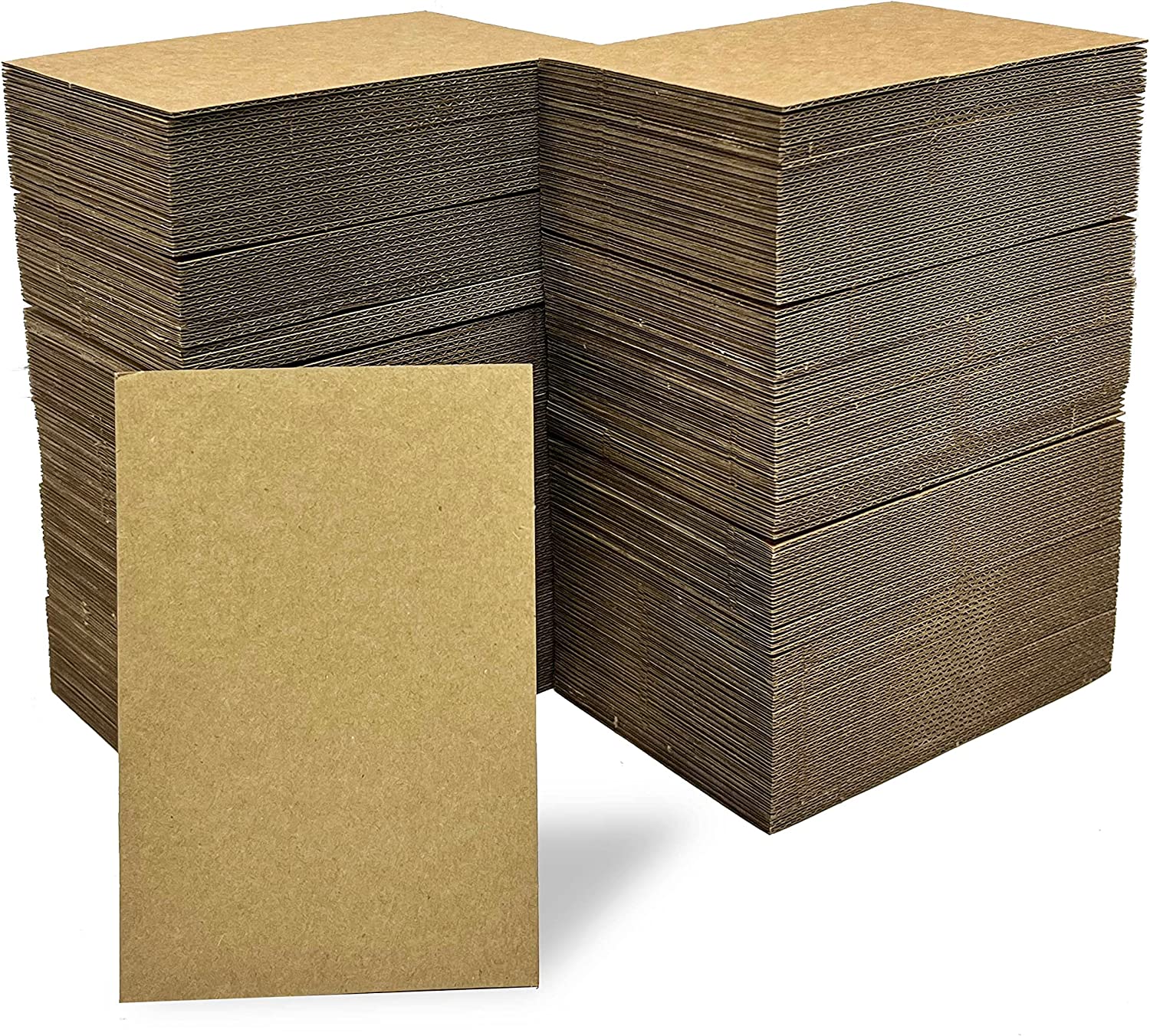 100pcs 8 x 10 Corrugated Cardboard Sheets 1/8 Thick Flat Filler