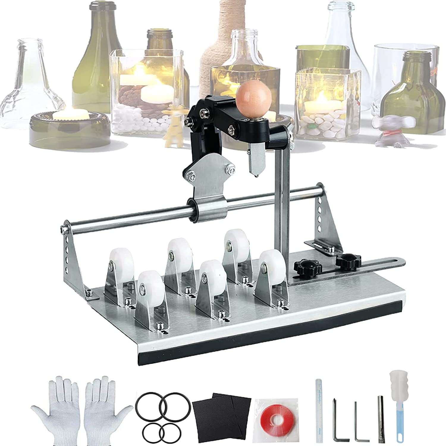 Glass Bottle Cutter & Glass Cutting Oil, Premium Glass Cutter for Bottles & Glass  Cutting Oil