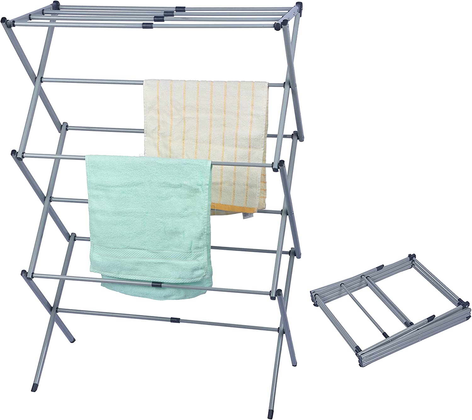 Clothes Drying Rack for Laundry Foldable, 79 inch Stainless Steel Pool  Towel Rack Outdoor Free Standing Clothing Hanger Indoor