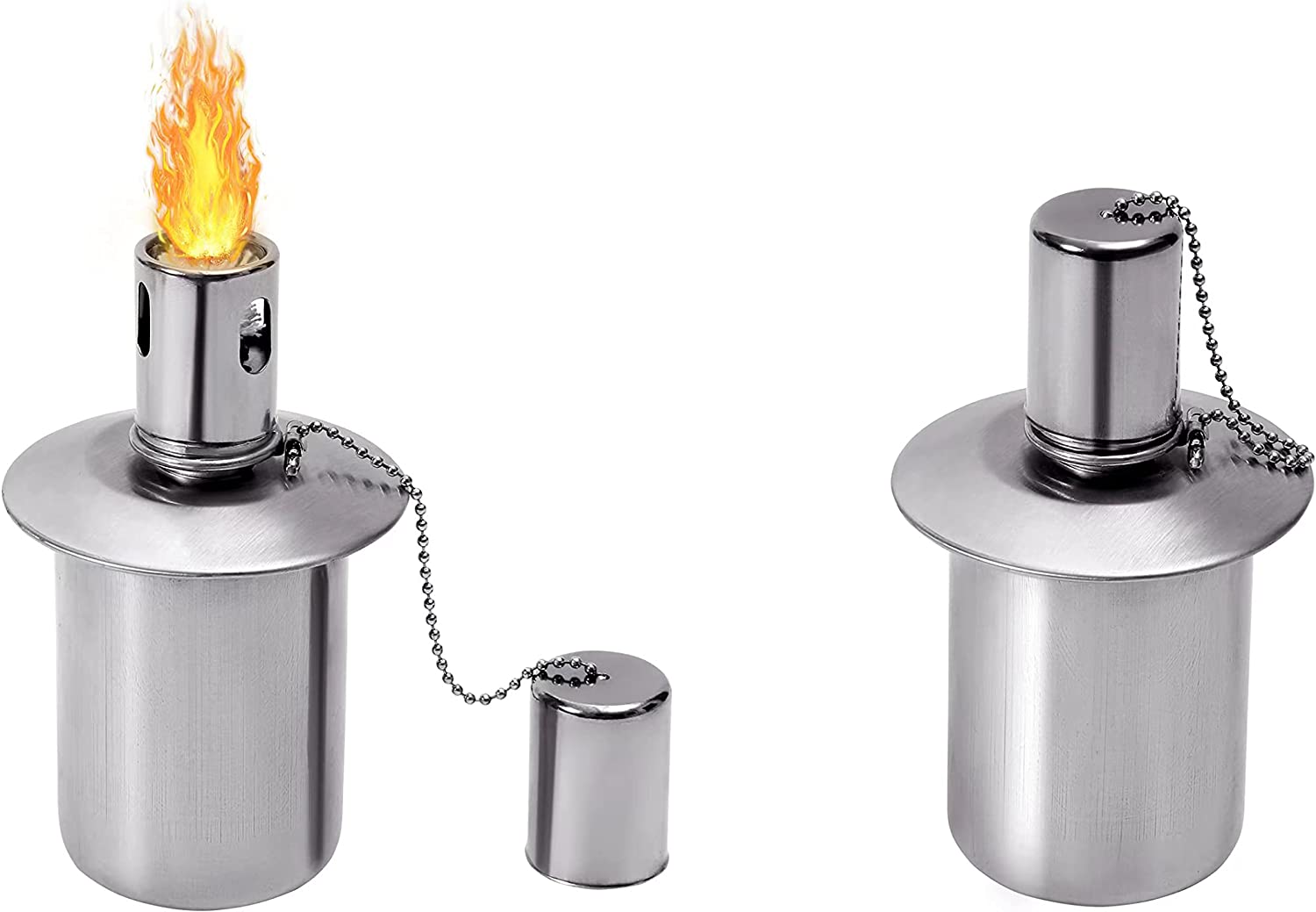 Wholesale Stainless steel garden oil lamp stone resin oil lamp