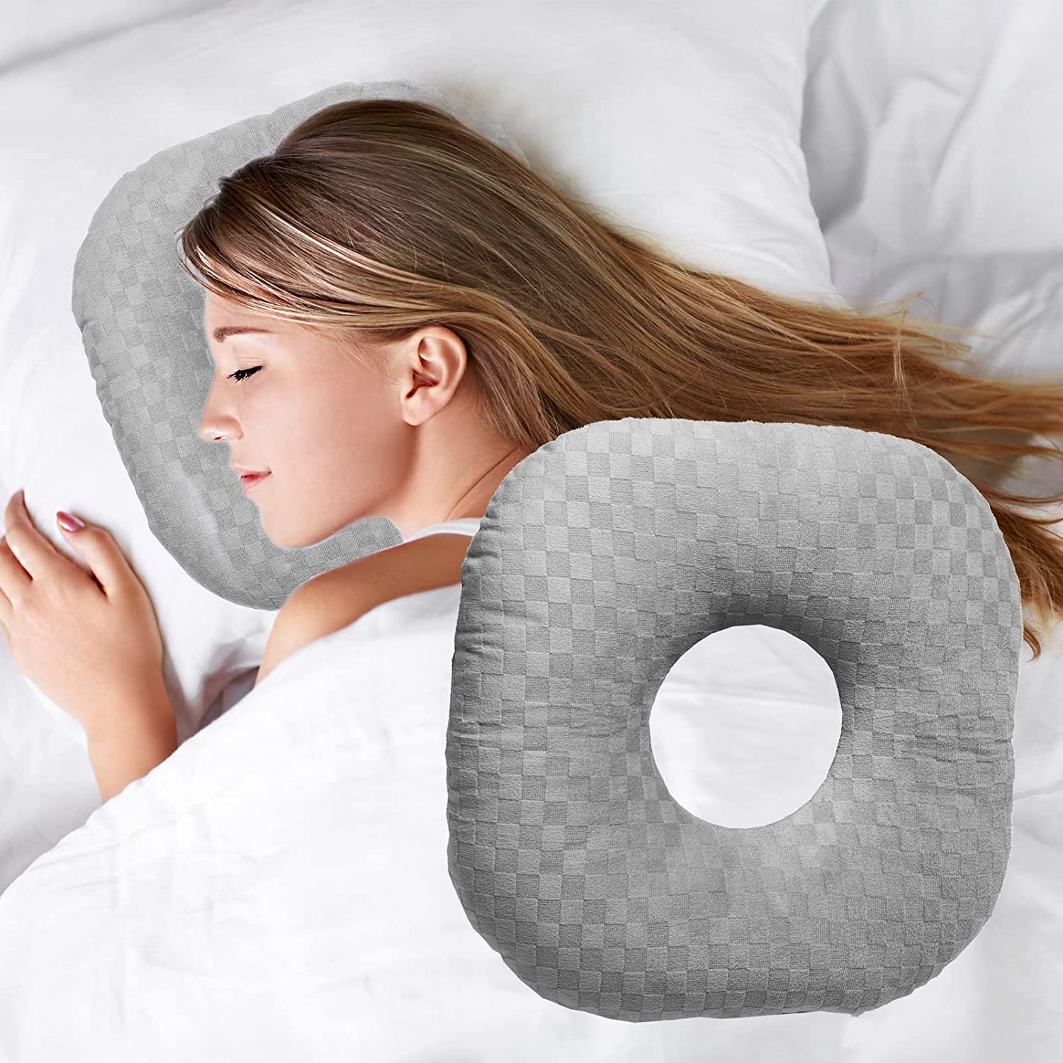 Wuronsa Donut Pillow for Tailbone Pain Relief Seat Cushion, Orthopedic  Hemorrhoid Pillow, Postpartum Pregnancy Pressure Ulcer Pillow, Bed Sore