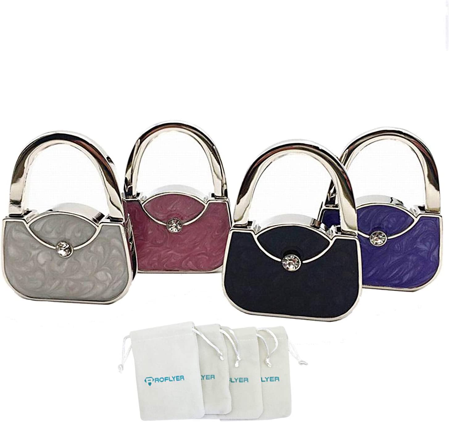  kwmobile Purse Hooks for Table - Set of 2 Metal Handbag Hook  Holder Hand Bag Hanger for Tables, Desks, Rose Gold : Everything Else