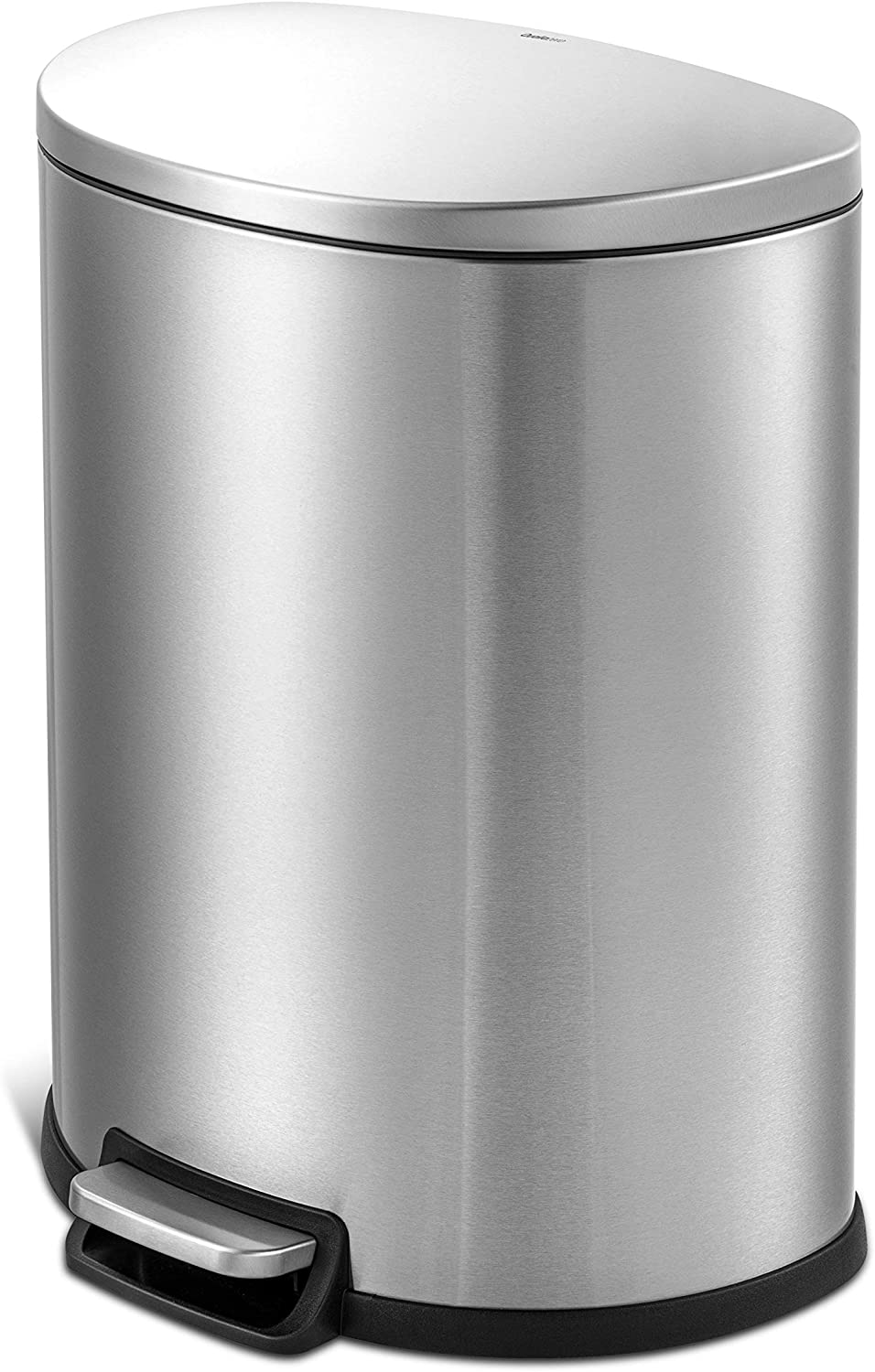 Winco 22 Gallon Round Tall Trash Can, 16 Dia x 30-1/2H, Gray