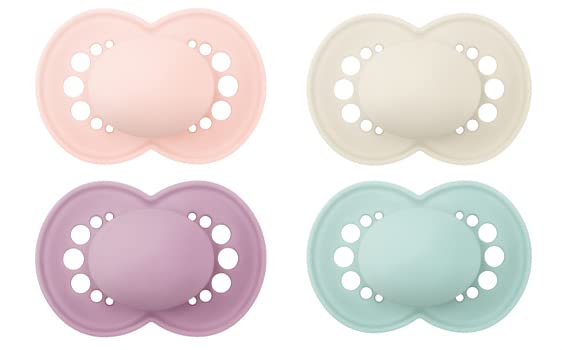 MAM Supreme Night Baby Pacifier, for Sensitive Skin, Patented Nipple, 2  Pack, 0-6 Months, Unisex,2 Count (Pack of 1) 