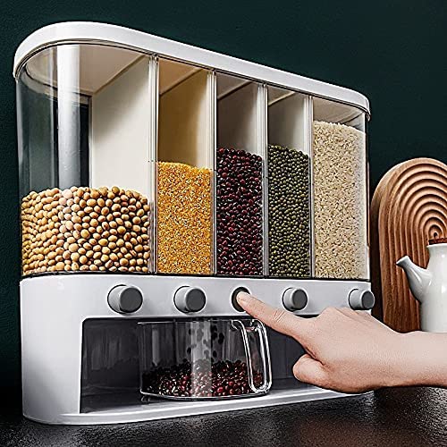 Conworld Cereal Dispenser Countertop, Large Capacity Rice