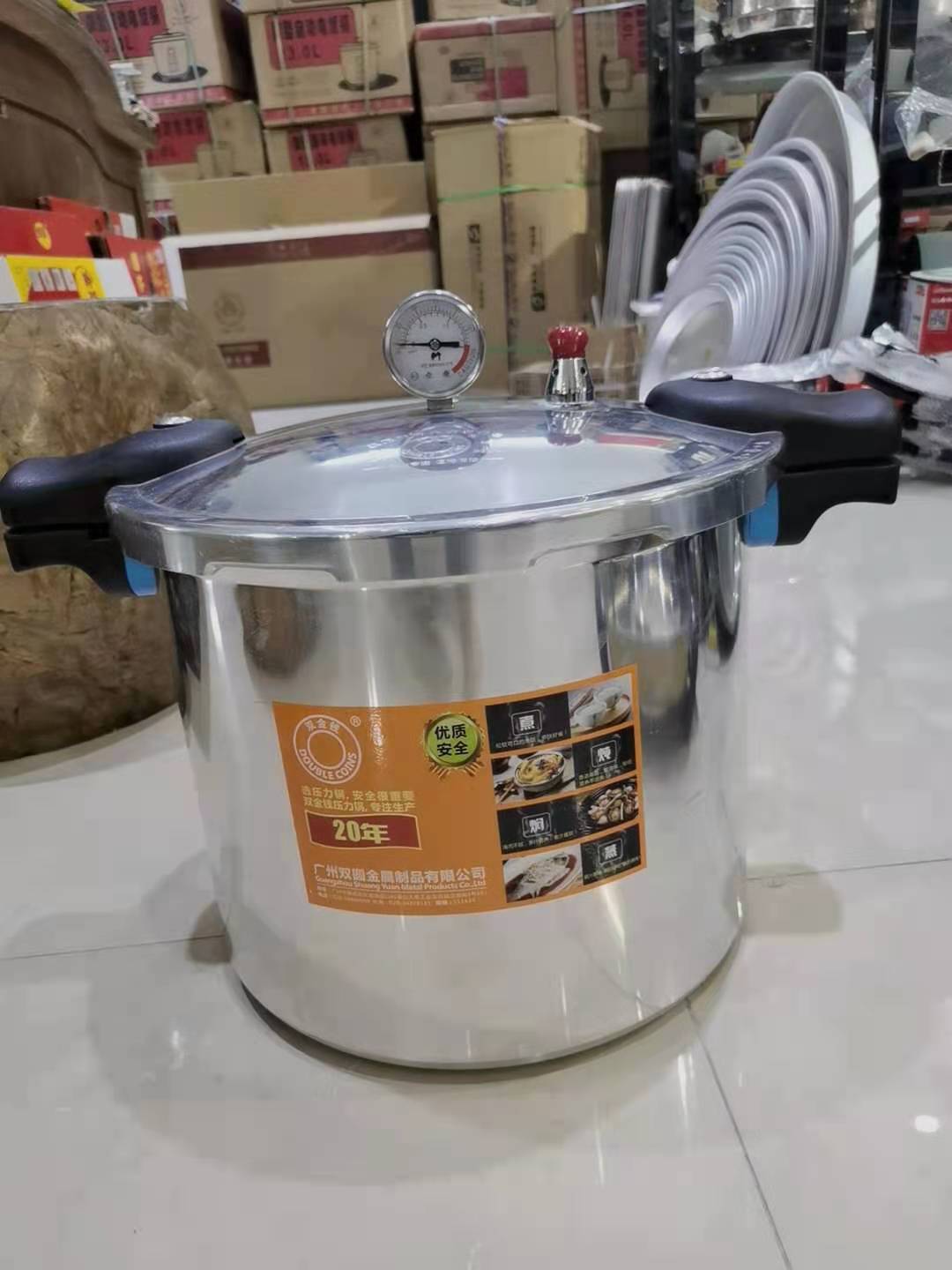32cm 22L Commercial Kitchen Pressure Cooker Canner High Pressure Cooking Pot