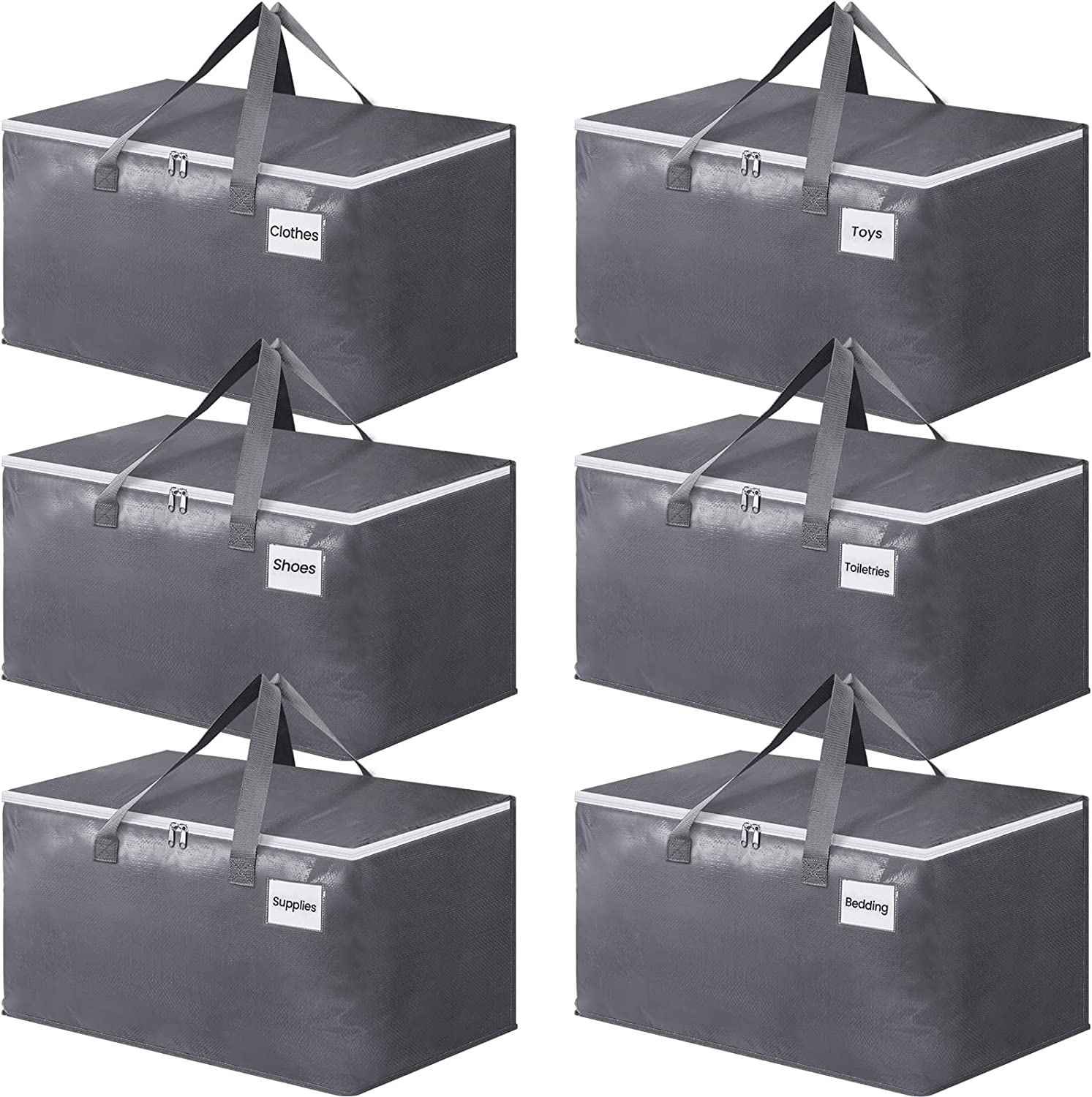  Tiawudi 12 Pack Plastic Storage Bins, Multi-Use