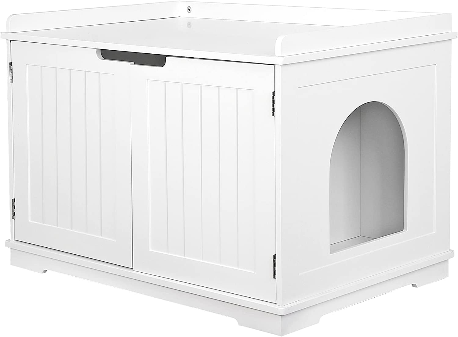  DINZI LVJ Litter Box Enclosure Furniture, Flip Top