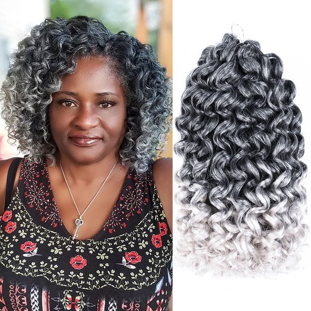 Curly gray 2025 weave hair