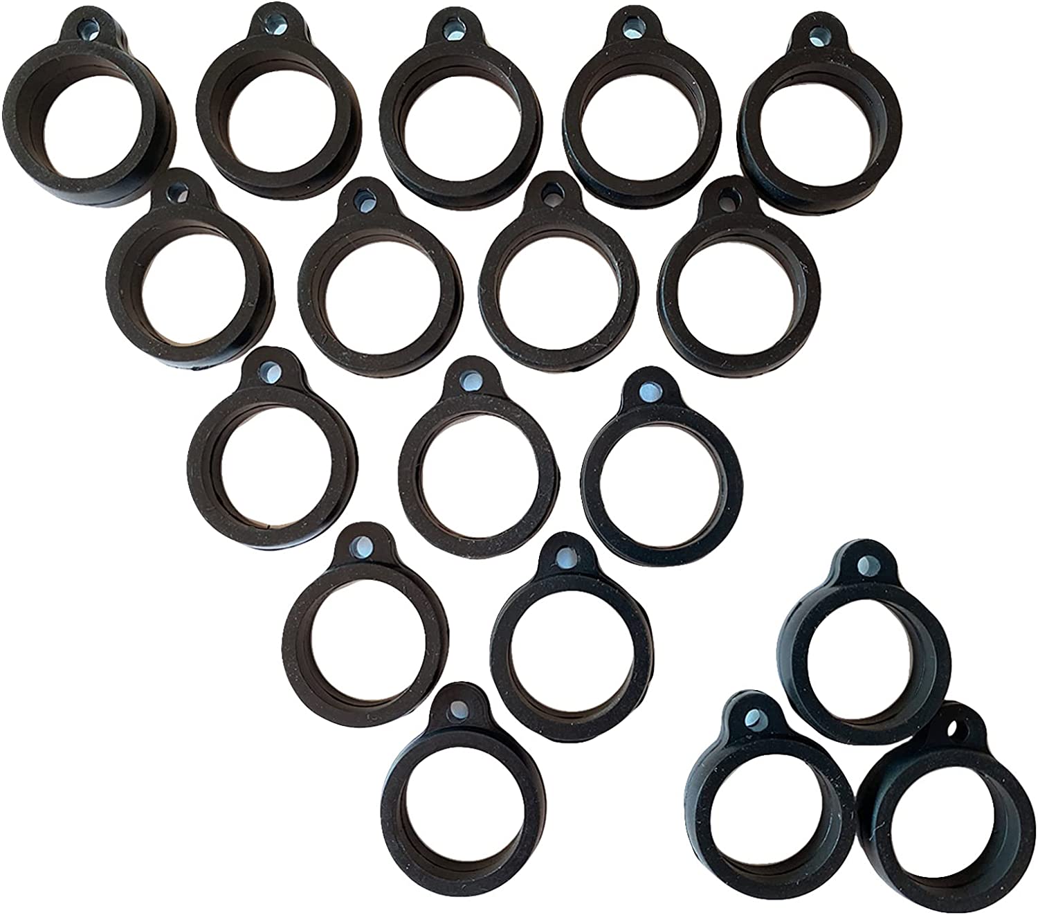 Silicone Bands - CENGLORY 10 Pieces Silicone Anti Skid Rings Rubber Bands  -18mm Silicone Bands