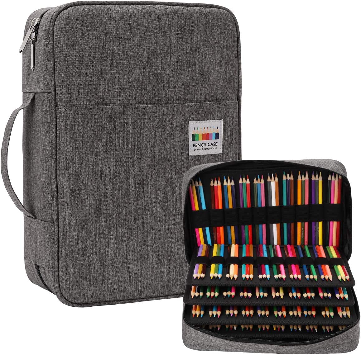 Portable Colored Pencil Case 360 Slots Pencil Case Or 240 Gel Pen