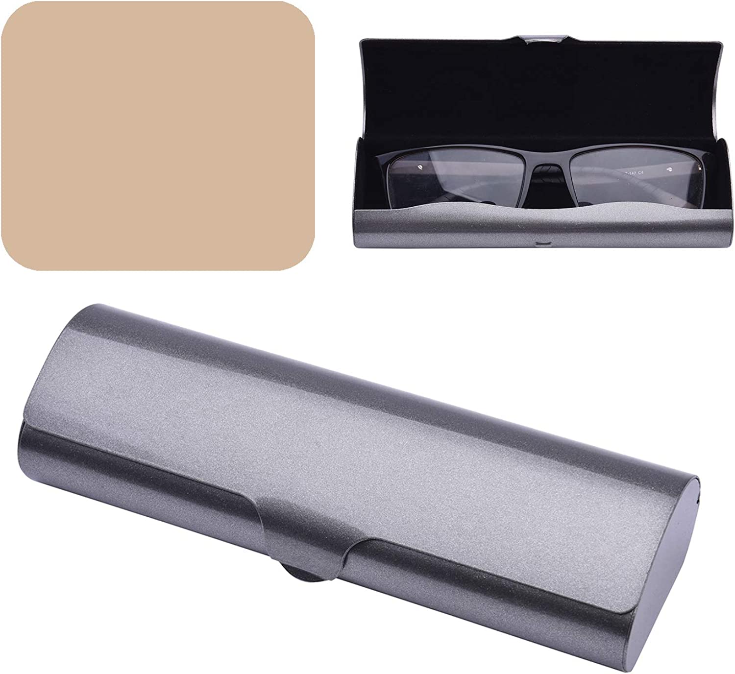 HomeSoGood Hard Metal Superior Aluminum Glasses Case Flip Top Portable  Eyeglasses Box Glasses Holder(1)