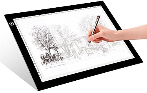  ArtSkills Light Up Tracing Pad - Ultra Thin A4 Dimmable LED  Light Box for Tracing and Drawing, Diamond Painting Light Board