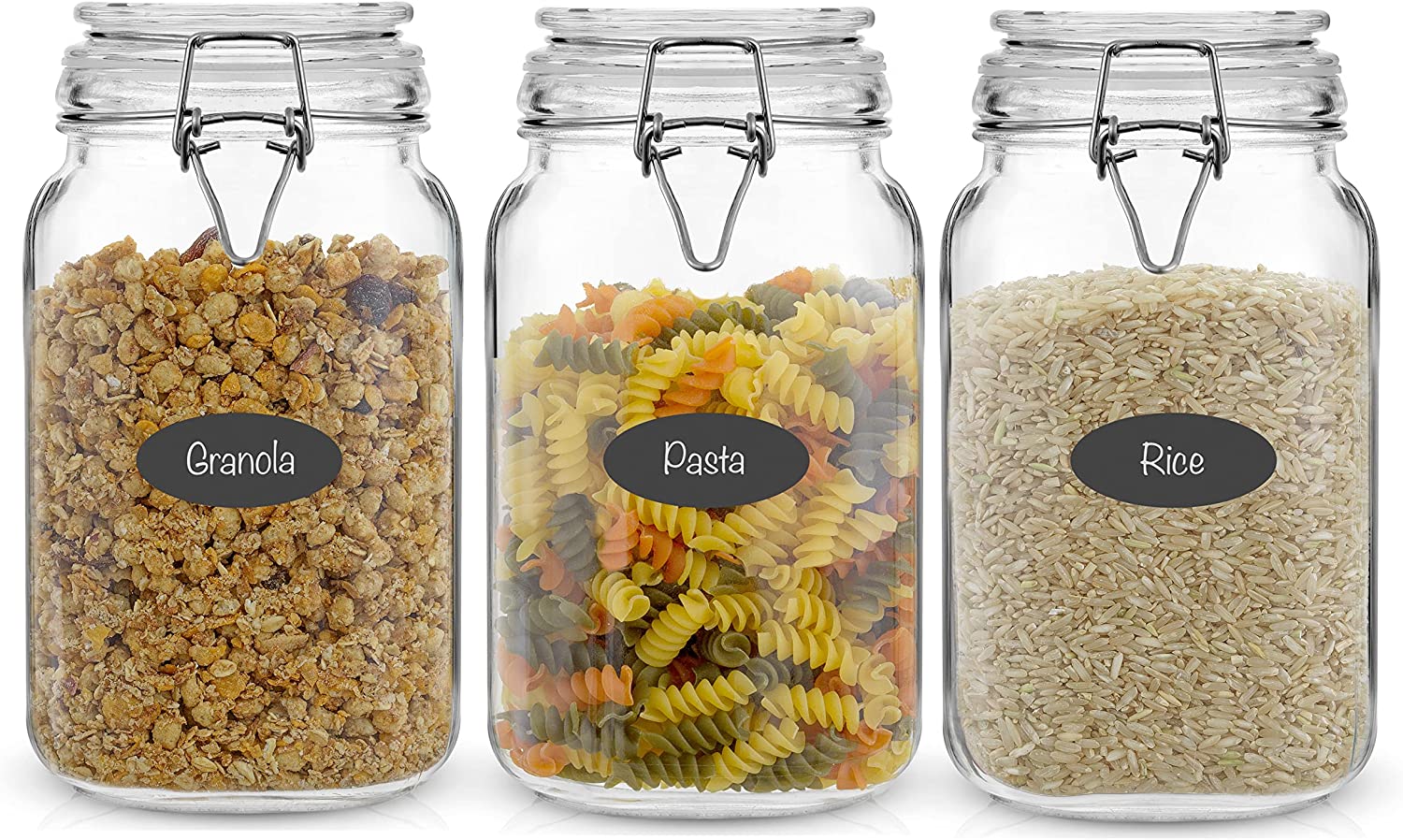 Overnight Oats Containers with Lids, Practical Muesli Container to Go, 10oz  Glass Jars with Lids - Set of 4, Baby Food Containers, Chia Seed Pudding  Jars, with Spoon and Marker