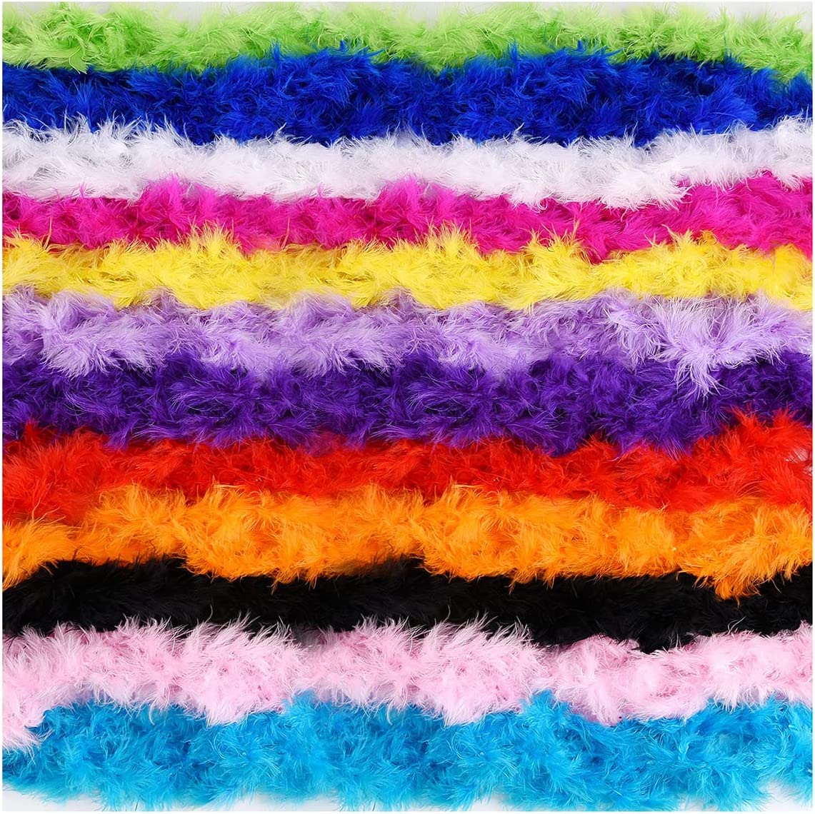 Coceca 6pcs 6.6ft Colorful Feather Boas for Women Girls Costume Dress Up  Party Bulk Decoration : Clothing, Shoes & Jewelry 