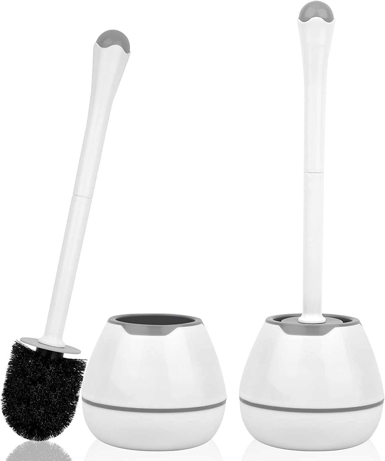 Rubbermaid FG631100 Toilet Bowl Brush Holder, White, Plastic - 5 -  Bargreen Ellingson