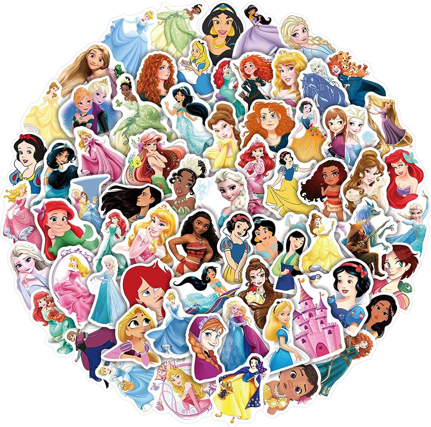  100Pcs Disney Cartoon Sticker for Kids, Cute Mixed