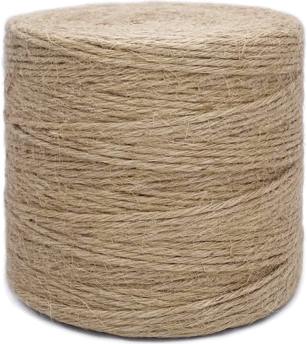  328 Feet Jute Rope 6mm Jute Twine String 4-Ply Natural Thick  Jute Twine 1/4” Heavy Duty Hemp Rope for Cat Scratch Post, DIY Art Craft,  Gardening, Home Decorating, Gift Wrapping 