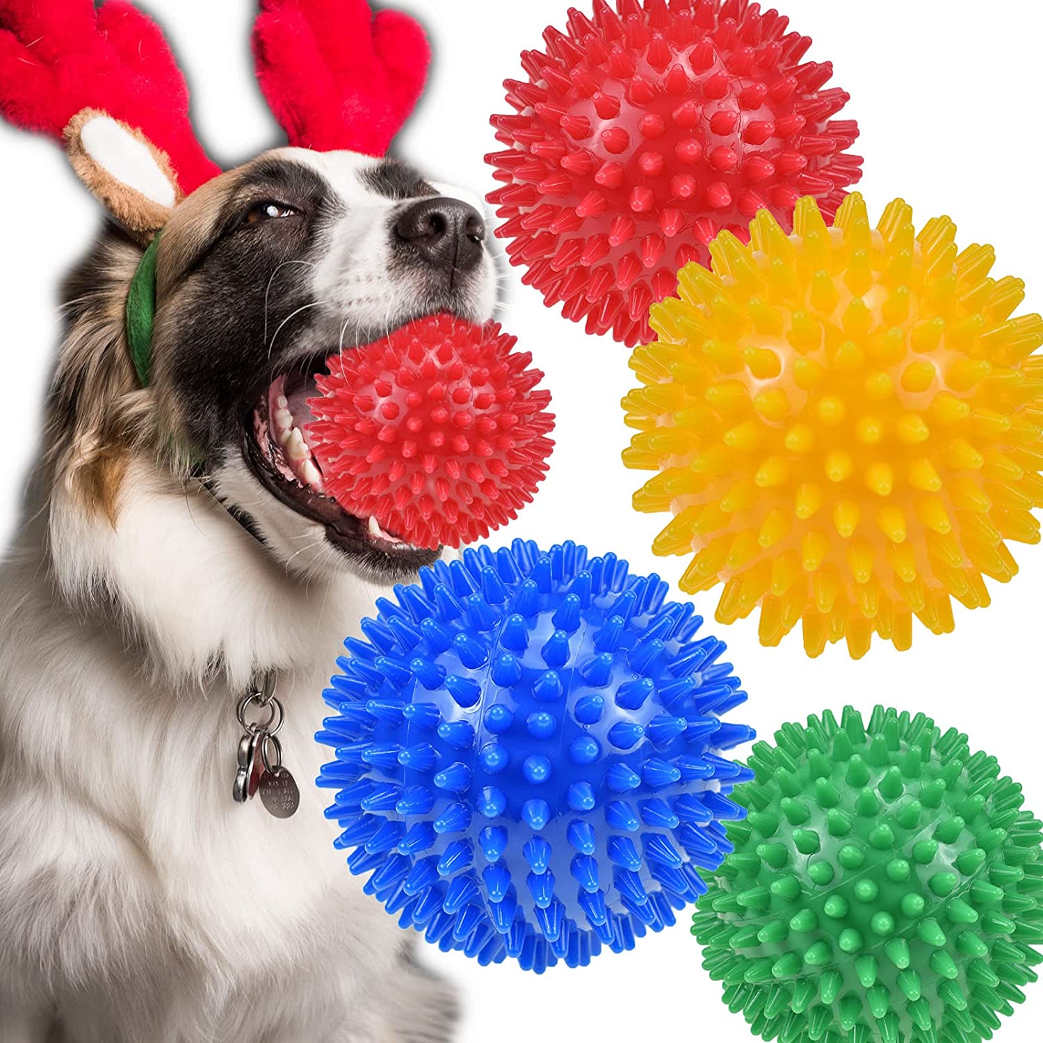 3 Pcs/pack Tearribles Pull Apart Dog Toy Balls Large Dogs Squeaky Small