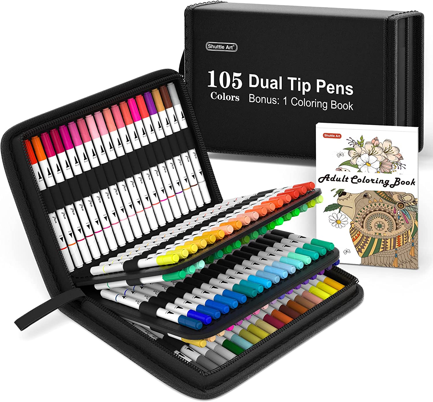 35 Dual Markers Pen for Adult Coloring Book Nicecho Brush Art