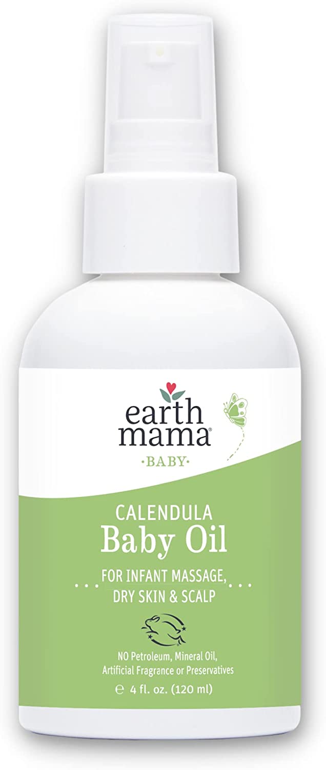 Wholesale Earth Mama Calendula Baby Oil for Infant Massage, 4Fluid