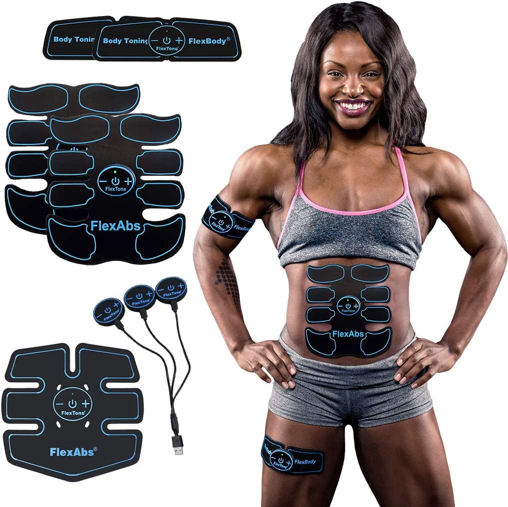 DOMAS Ab Belt Abdominal Muscle Toner- Abs Stimulator with 8 Modes