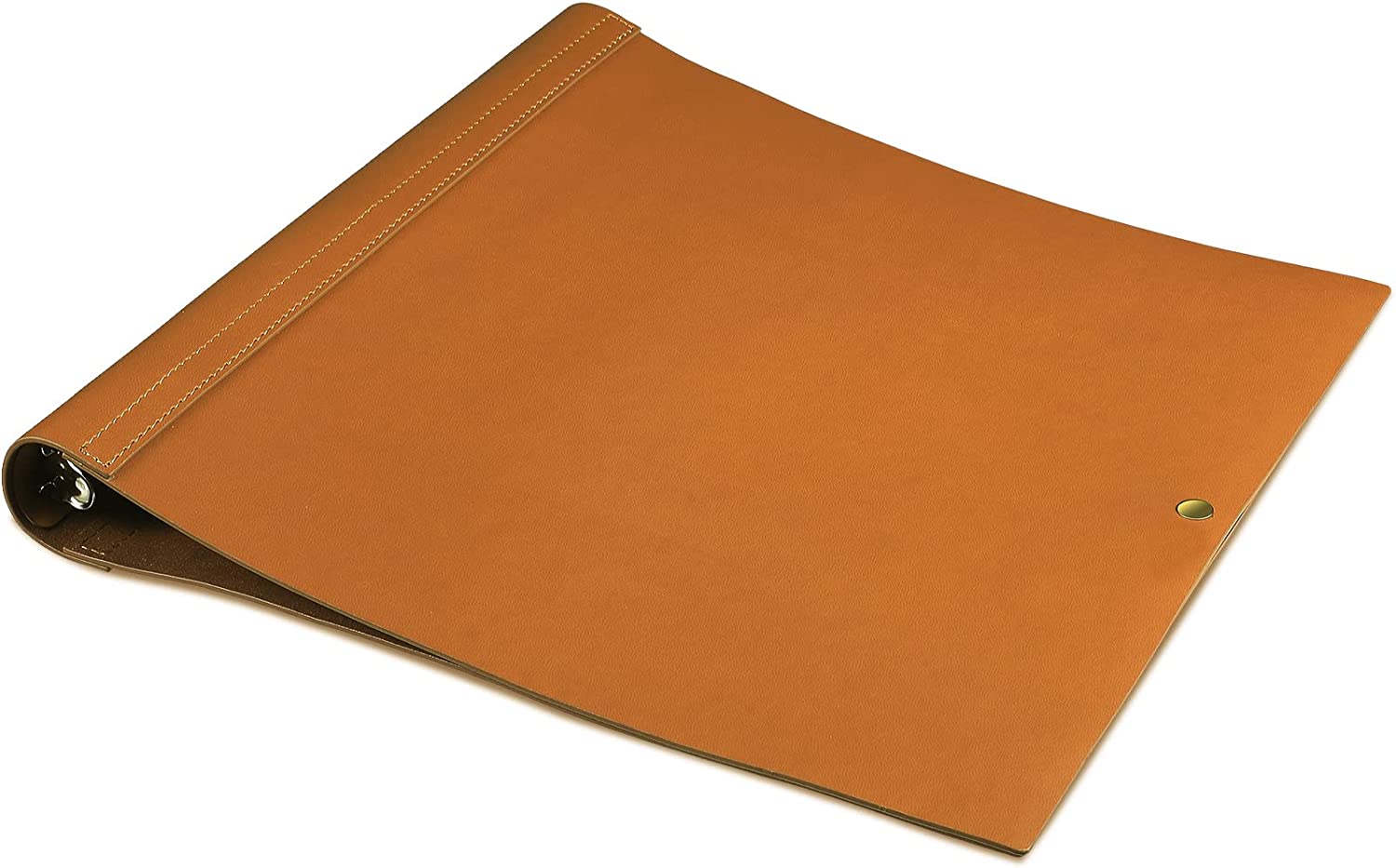 Forevermore 1.5 inch 3 Ring Binder Portfolio with Zippered Closure and Brown