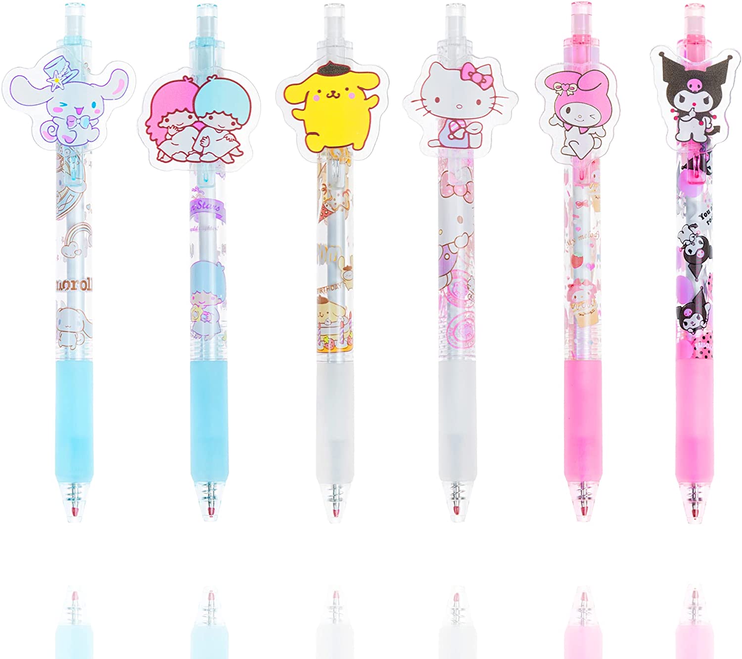 SITAKE 10 Pcs Cute Pens Kawaii Pens Fun Pens, 0.38mm colorful Writing Gel  Ballpoint Pens, Korean Japanese Stationery School Supplies for Teen Girls