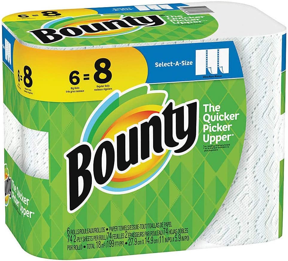 Bounty Select-A-Size Paper Towels, Triple Plus Rolls