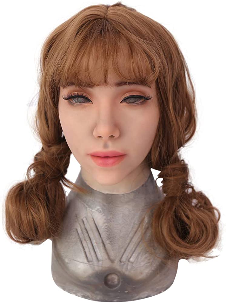 Realistic Silicone Mask Halloween Mask Alice Female Mask For Cosplay  Costume Party Queen Crossdressers