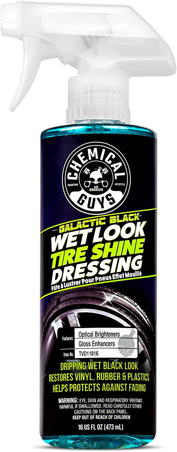Auto Fanatic Mega Gloss Tire Shine 16oz - Extra Glossy Car Tire Shine That  Works on Rubber, Vinyl & Plastic - Long Lasting Tire Shine Gel That  Provides UV Protection and Ultimate Tire Polish Look : : Automotive