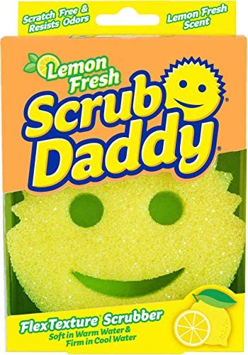  Scrub Daddy, Scrub Mommy - Dual Sided Sponge & Scrubber, Soft  in Warm Water, Firm in Cold, FlexTexture, Deep Cleaning, Dishwasher Safe,  Multipurpose, Scratch Free, Odor Resistant, Ergonomic, 8ct roll 
