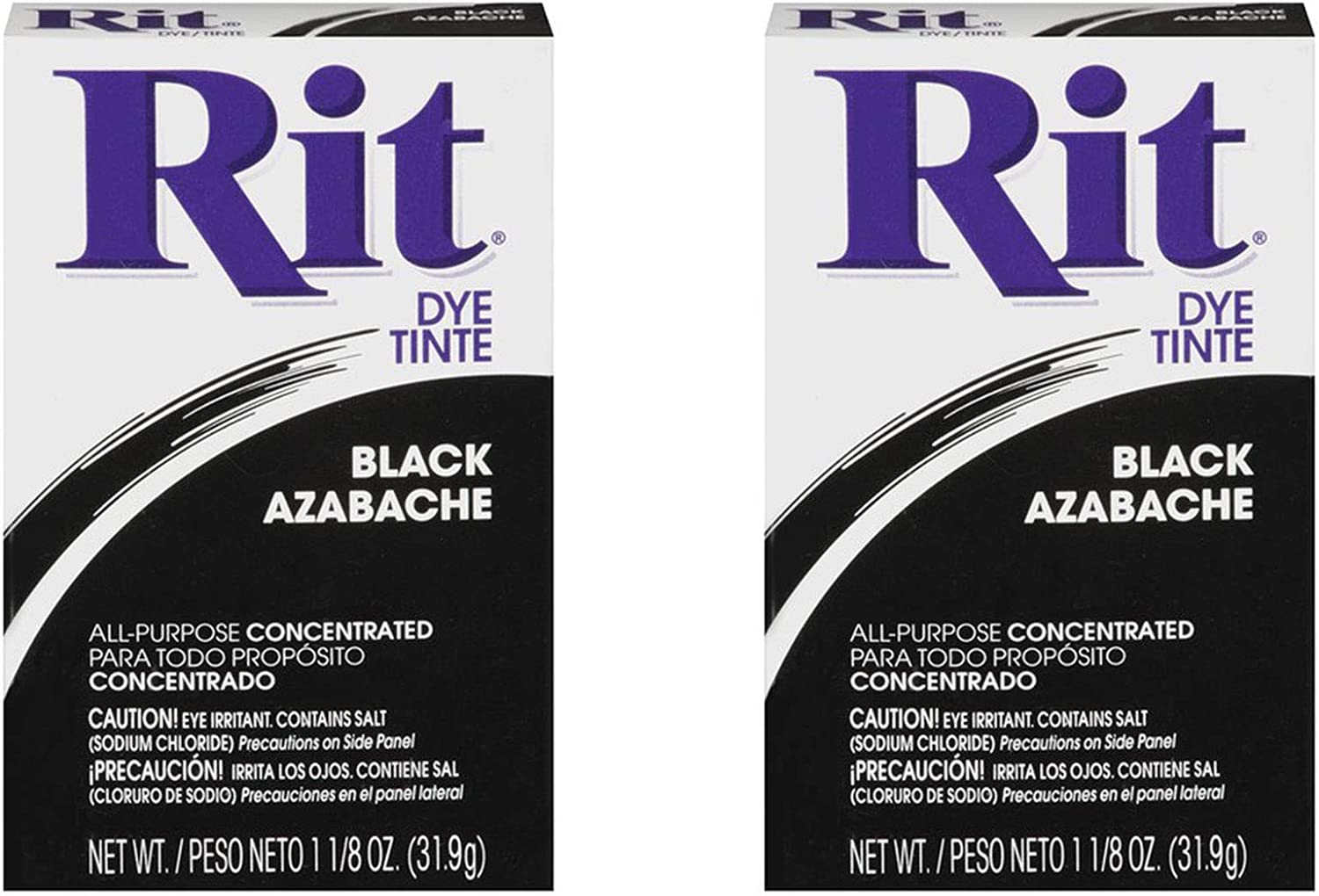 Rit All-Purpose Liquid Dye, 8 Ounce, Black (Тwo Рack)