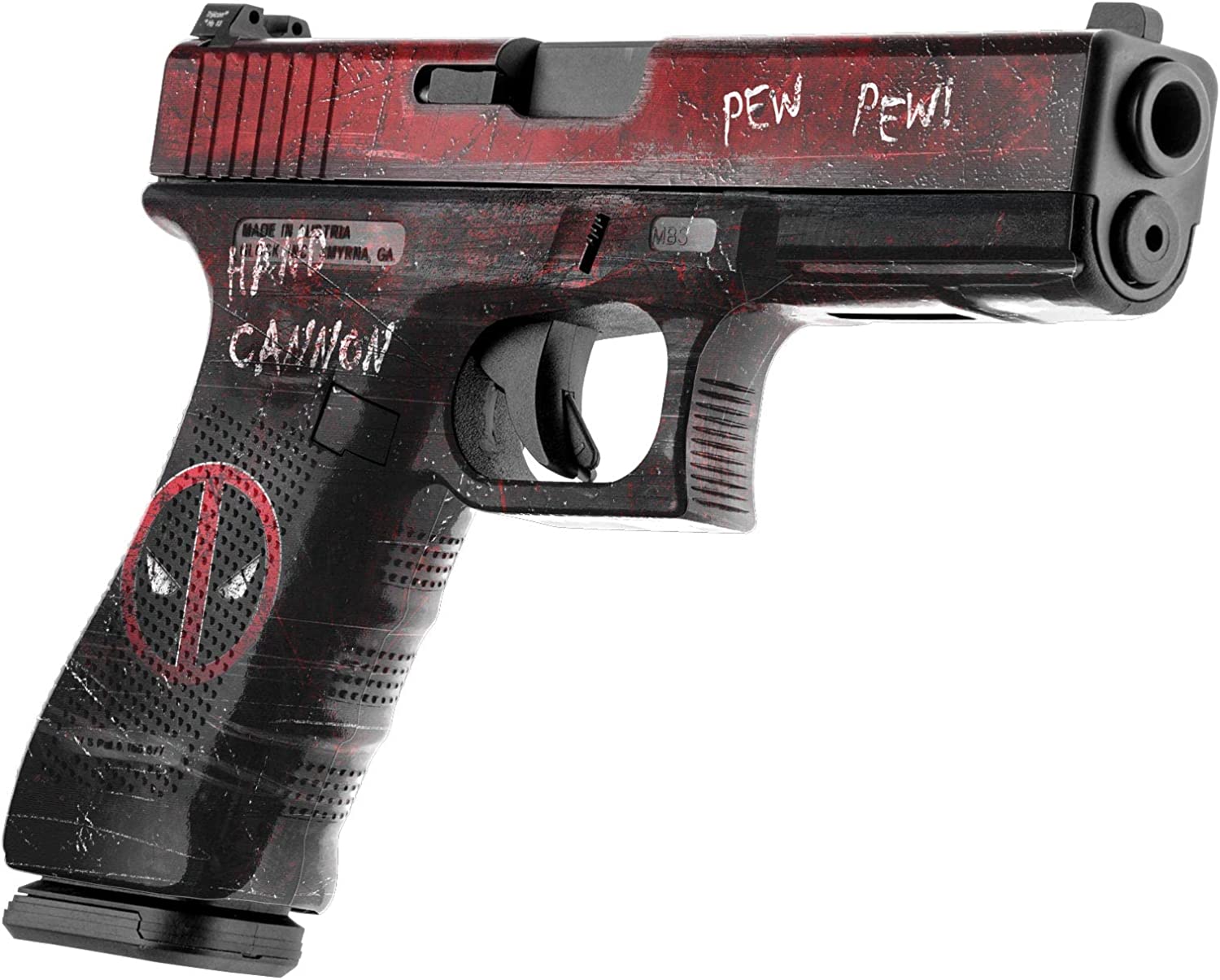  GunSkins Pistol Skin - Premium Vinyl Gun Wrap with Precut  Pieces - Easy to Install and Fits Any Handgun - 100% Waterproof  Non-Reflective Matte Finish - A-TACS ATX : Sports & Outdoors