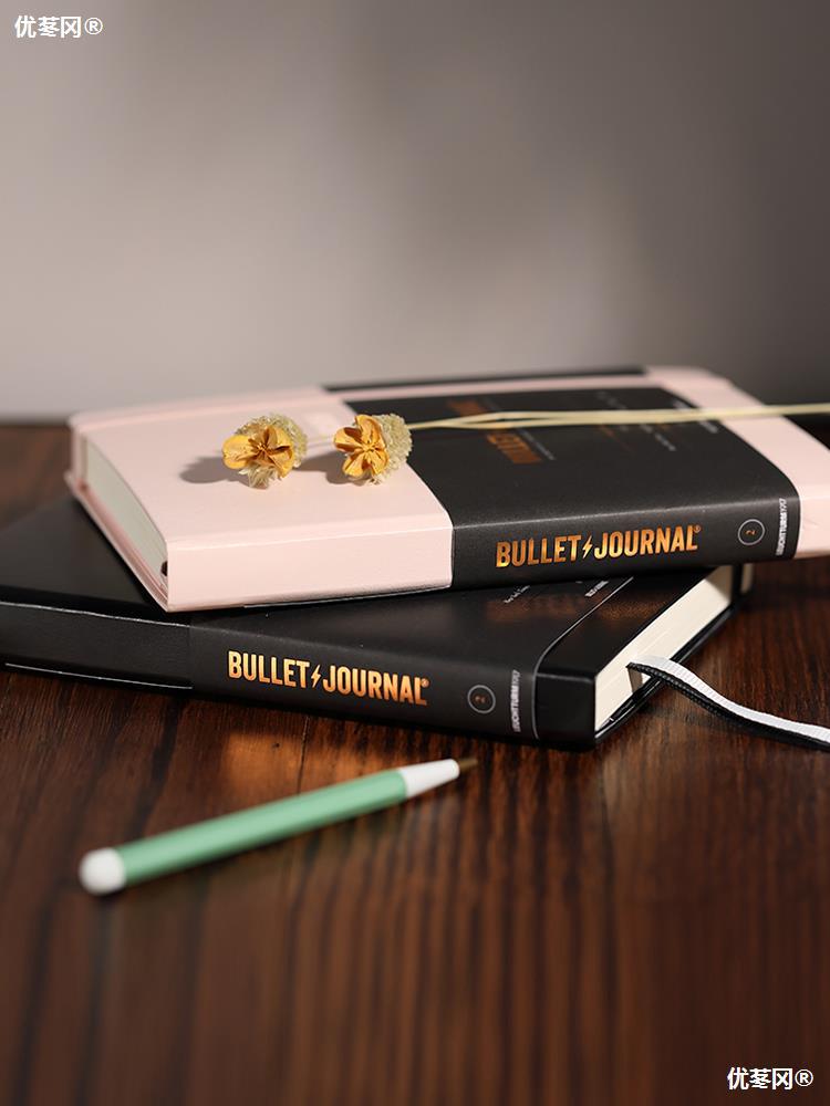 Bullet Dotted Journal - Dot Grid Notebook - 150gsm No Bleed Black