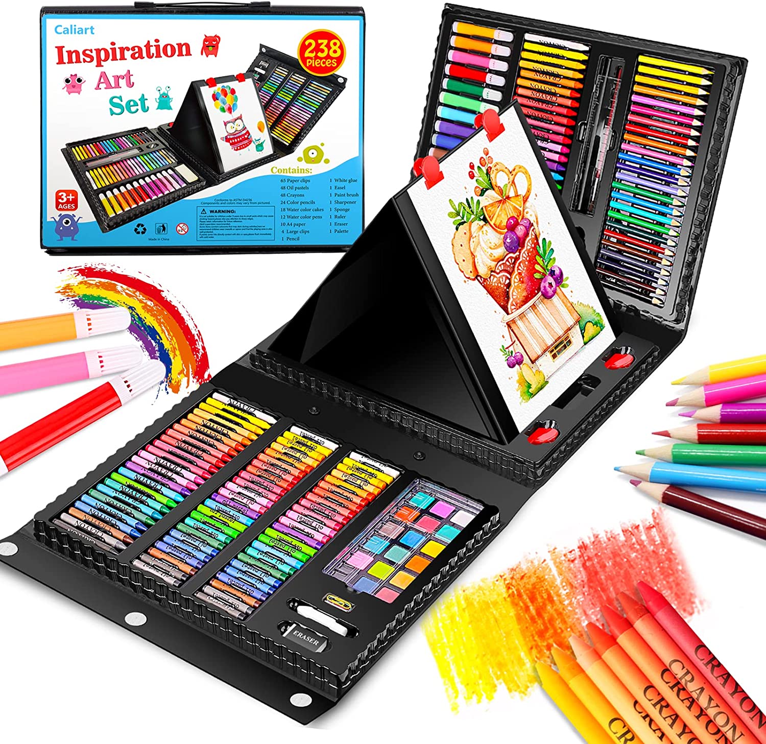 Shuttle Art Drawing Kit, 103 Pack Drawing Pencils Set, Sketching and Drawing  Art Set with Colored Pencils, Sketch and Graphite Pencils in Portable Case,  Drawing Supplies for Kids, Adults and Artists