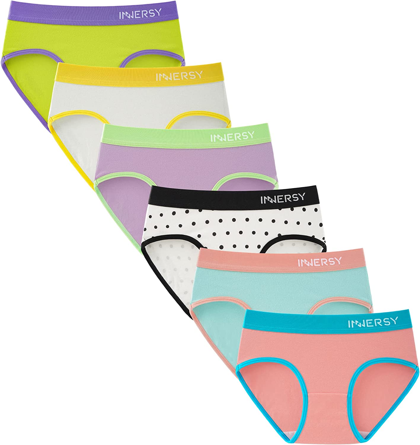 Hanes Girls and Toddler Underwear, Cotton Knit Tagless Brief
