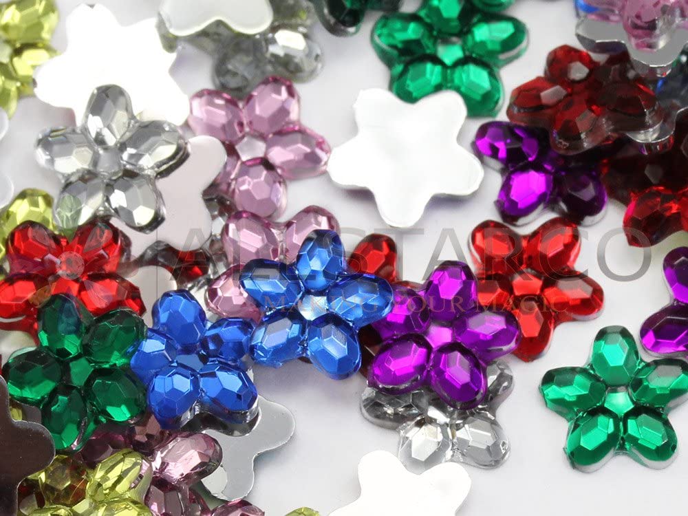 YIQIHAI 360pcs Craft Gems Jumbo Jewels Acrylic Flatback