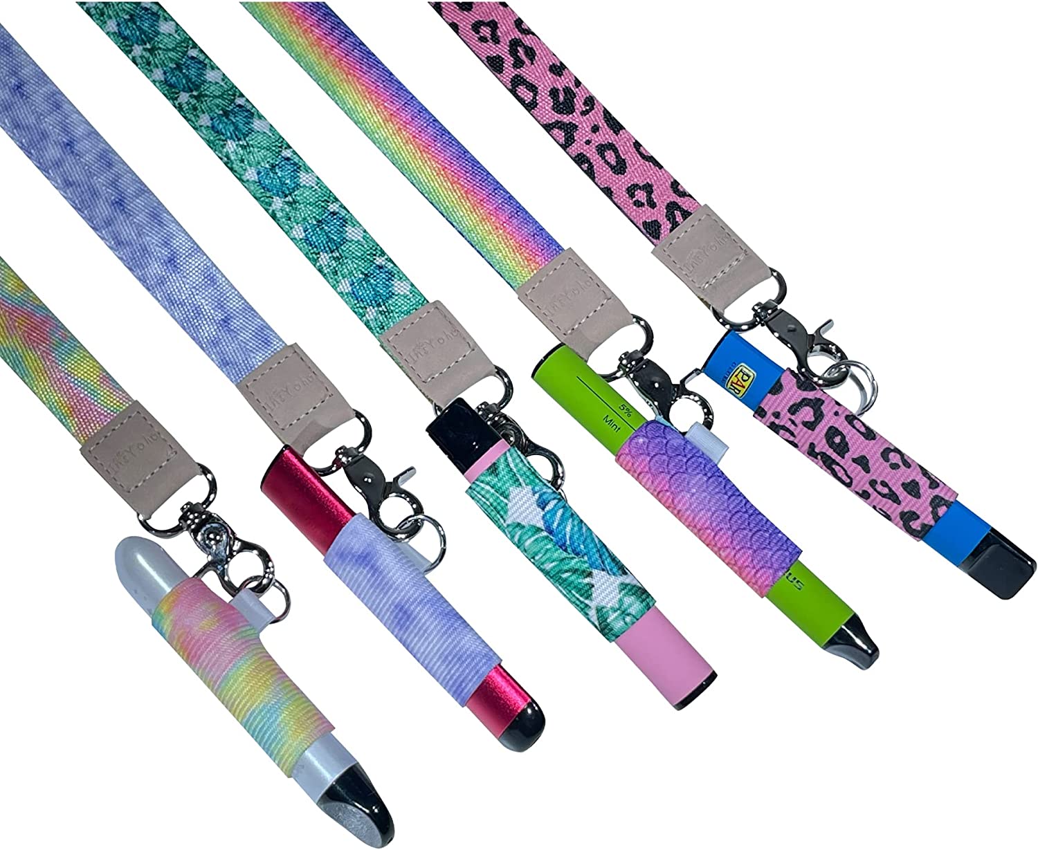 Colorful E-Cig eGo Vape Pen Holder Neck Strap Lanyard Leather