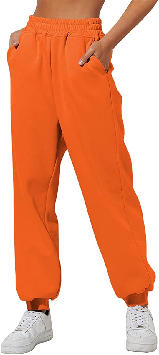 Orange sweatpants wholesale new arrivals