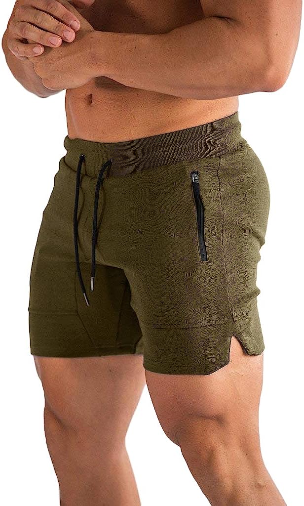 Surenow Mens Running Gym Shorts 3 Inch Breathable Lightweight