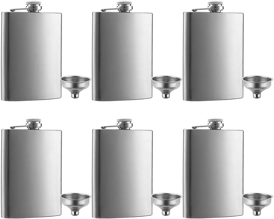 Buy High Quality Premium 8oz Hip Flasks in Bulk Wholesale Lots