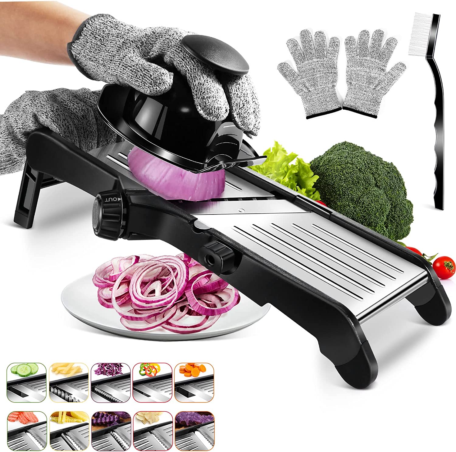 Stainless Steel Onion Slicer Vegetable Tomato Holder Cutter Kitchen To —  AllTopBargains