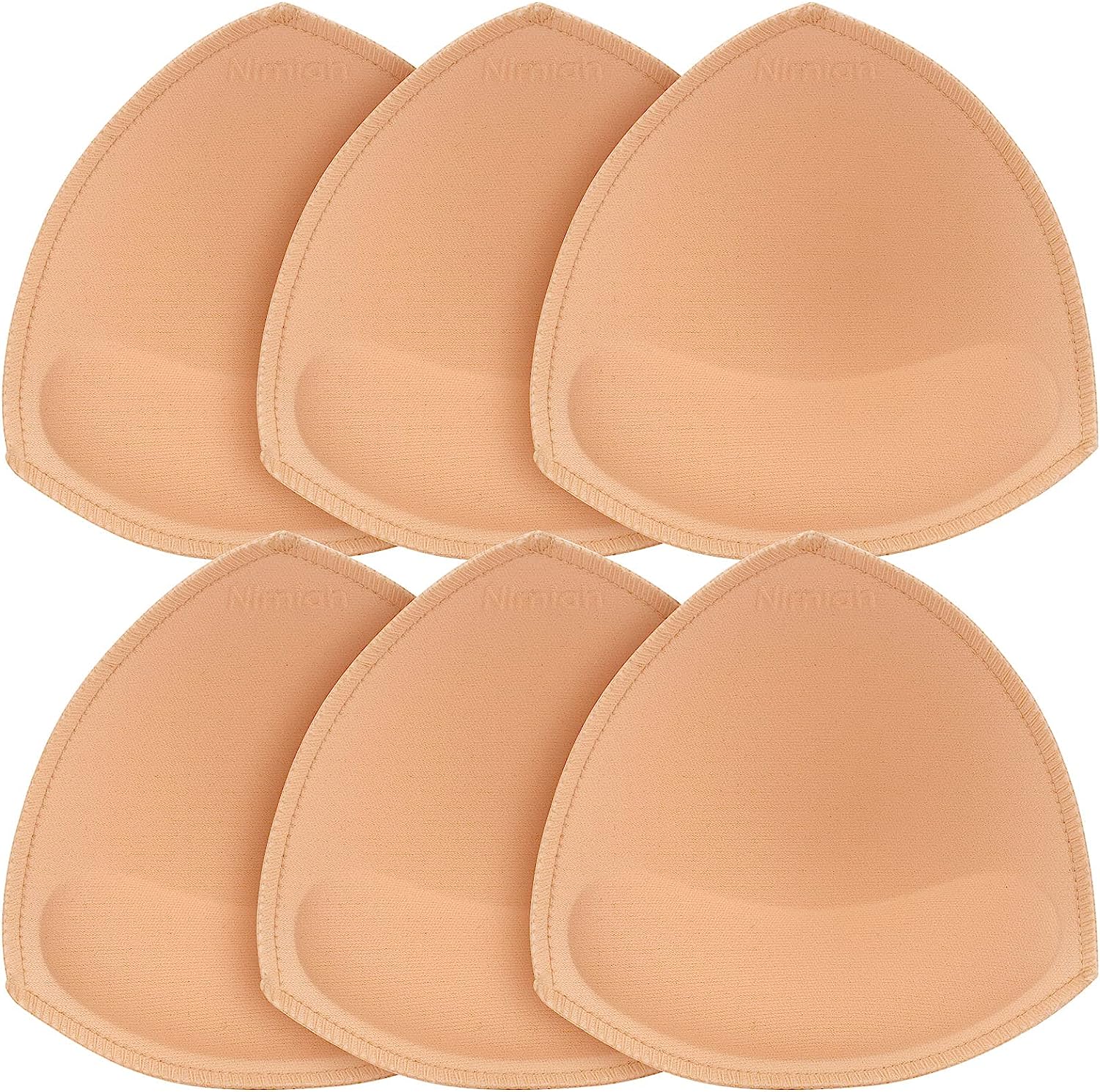 DAYKIT 3 Pairs Removeable Push up Triangle Bra Pads Inserts for