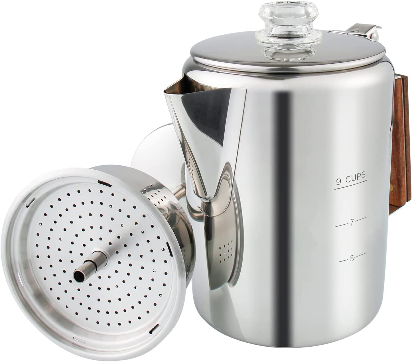  Tops 55705 Rapid Brew Stovetop Coffee Percolator, Stainless  Steel, 2-12 Cup: Stovetop Espresso Pots: Home & Kitchen